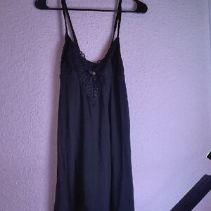 Elegant Black Lace Nightgown